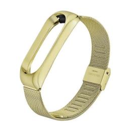 Ремінець для фітнес-браслету BeCover Metal для Xiaomi Mi Band 3/4 Gold (704653)