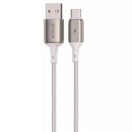 Дата-кабель Proove Dense Metal USB-A (тато) to Type-C (тато) 3A (2m) White