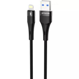 Дата-кабель Proove Light Silicone Plus USB-A (тато) to Lightning (тато) 2.4A (1m) Black