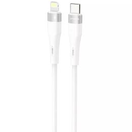 Дата-кабель Proove Light Silicone Plus Type-C (тато) to Lightning (тато) 27W 1m White