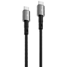 Дата-кабель Proove Silicraft Type-C (тато) to Type-C (тато) 60W (1m) Black