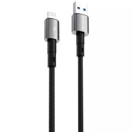 Дата-кабель Proove Silicraft USB-A (тато) to Lightning (тато) 2.4A (1m) Black