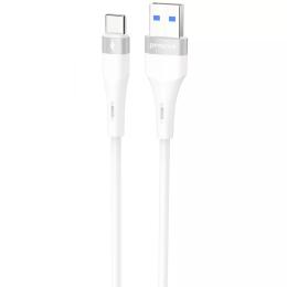 Дата-кабель Proove Light Silicone Plus USB-A (тато) to Type-C (тато) 3A (1m) White