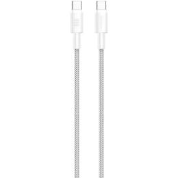 Дата-кабель Proove Nylo Type-C (тато) to Type-C (тато) 100W (1.5m) White