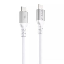 Дата-кабель Proove ReGen Silicone Type-C (тато) - Type-C (тато) 60W 2m White