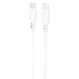 Дата-кабель Proove Simple Silicone USB Type-C (тато) to USB Type-C (тато) 60W (2m) White
