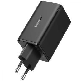 Адаптер живлення для телефона Baseus GaN6 Pro Fast Charger 2 Type-C + 2 USB 65W Black