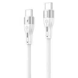 Дата-кабель Proove Soft Silicone Type-C (тато) to Type-C (тато) 60W (2m) White