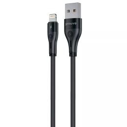 Дата-кабель Proove Soft Silicone USB-A (тато) to Lightning (тато) 2.4A (2m) Black
