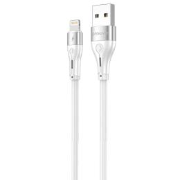 Дата-кабель Proove Soft Silicone USB-A (тато) to Lightning (тато) 2.4A (2m) White