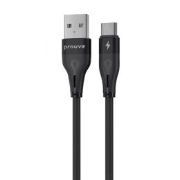 Дата-кабель Proove Soft Silicone USB-A (тато) to Type-C (тато) 2.4A (1m) Black