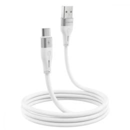 Дата-кабель Proove Soft Silicone USB-A (тато) to Type-C (тато) 2.4A (1m) White