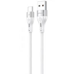 Дата-кабель Proove Soft Silicone USB-A (тато) to Type-C (тато) 3A (2m) White