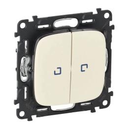 Перемикач Legrand Valena ALLURE 2 кл Ivory з підсвіткою, 10АХ 250В
