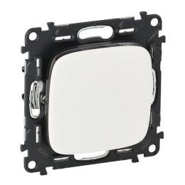 Перемикач Legrand Valena ALLURE 1 кл Phantom White автоматичні клеми, 10АХ 250В