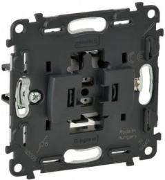 Перемикач Legrand Valena INMATIC Black автоматичні клеми, 10АХ 250В