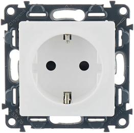 Розетка Legrand Valena LIFE Schuko White із заземленням автоматичні клеми