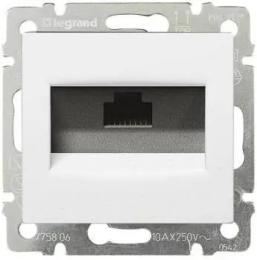 Розетка Legrand Valena Classic 1хRJ45 White компютерна кат.6 STP