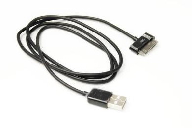 Дата-кабель PowerPlant DV00DV4045B 1m USB(тато) - Apple 30pin(тато) Black