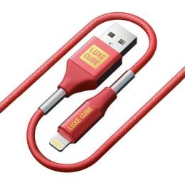 Дата-кабель Luxe cube Armored USB (тато) - Apple Lightning (тато) 1m Red (8886668686099)
