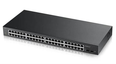 Світч ZyXEL GS1900-48HPv2 Black (GS190048HPV2-EU0101F) (24xGE, 24xGE PoE+, 2xSFP, Max POE 170W)