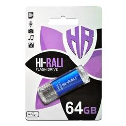 Флеш память Hi-Rali Rocket Series HI-64GBVCBL Blue 64 GB (Відновлений)