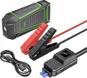 Автономний пусковий пристрій (бустер) Hoco QS1 Portable Smart Car Jump Starter Black Type-C 10000мА/г