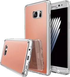 Чохол-накладка Ringke Fusion Mirror для Samsung Galaxy N930F Note 7 Rose Gold