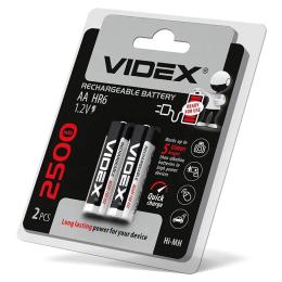 Акумулятор Videx HR6/AA 2500mAh double blister/2шт