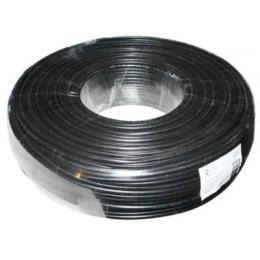 Вита пара Ritar 1,02 мм CU, 64x0.12m CCA екран, + 2*0.5 power, чорний PVC, б (RT-B100-RG69