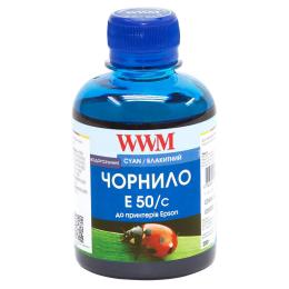 Чорнило для принтера WWM Epson Stylus Photo R200/R340/RX620 200г Cyan (E50/C)
