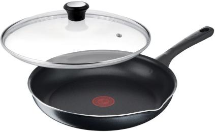 Сковорідка Tefal Day by Day Black 24см, з кришкою