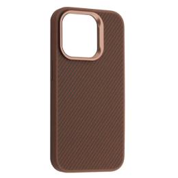 Чохол-накладка Infinity KEVLAR STYLE MagSafe for iPhone 16 Pro Max Brown