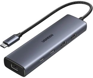 USB-хаб Ugreen CM512 6-in-1 Gray (45320)