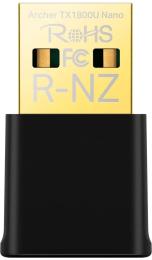 Мережевий адаптер TP-Link Archer TX1800U Nano WiFi6/AX1800/1Гбіт/с/OFDMA/MU-MIMO