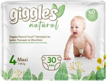 Підгузки Giggles Natural 4 Maxi 7-18 кг 30 шт (8680131206407)
