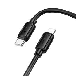 Дата-кабель Hoco X115 Surpass PD27W fast charging data cable iP 1m Black