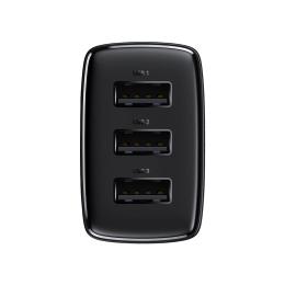 Адаптер живлення для телефона Baseus Compact Charger 3USB CCXJ020101 Black 17W (Вживаний)