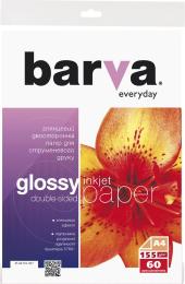 Фотопапір BARVA Everyday Glossy double-sided A4, 155 г/м2, 60 шт. (IP-GE155-307)