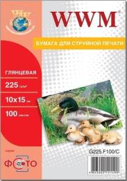 Фотопапір WWM Gloss A6, 225g/m2, 100 шт. (G225.F100/ G225.F100/С)