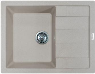 Кухонна мийка Adamant Anila, штучний камінь, прямокут., з крилом, 645х495х200мм, чаша  -  1, врізна Avena