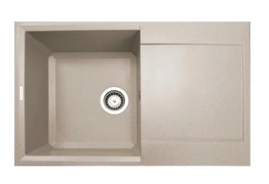 Кухонна мийка Adamant Horizon, штучний камінь, прямокут., з крилом, 780х495х230мм, чаша  -  1, врізна Avena