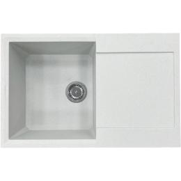 Кухонна мийка Adamant Horizon, штучний камінь, прямокут., з крилом, 780х495х230мм, чаша  -  1, врізна Old Stone