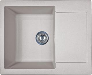 Кухонна мийка Adamant Minimal, штучний камінь, прямокут., з крилом, 615х495х200мм, чаша  -  1, врізна Avena