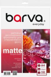 Фотопапір BARVA Everyday Matted double-sided, A4, 140 г/м2, 100 шт. (IP-BE140-414)