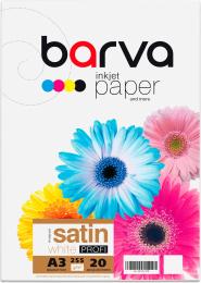 Фотопапір BARVA Profi Satin А3, 255г/м2, 20 шт. (IP-BAR-P-V255-370)