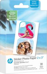 Фотопапір HP CutOut Sticker Zink 2x3, 30 шт. (HPIZ2X330C)
