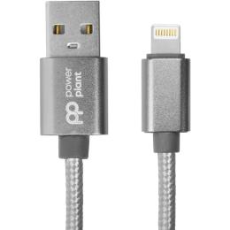 Дата-кабель PowerPlant CA912322 USB (тато) - Lightning (тато) 1 м Gray