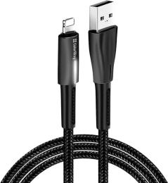 Дата-кабель ColorWay CW-CBUL035-BK 1m USB (тато) - Lightning (тато) Black