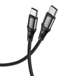 Кабель HOCO X50 Type-C(тато) - Type-C(тато) Exquisito charging data cable 1m, 5A, 100W Black